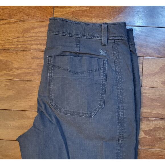 Eddie Bauer Women’s Size 8T Slightly Curvy Straight Leg Stretch Olive Gray - Picture 9 of 15